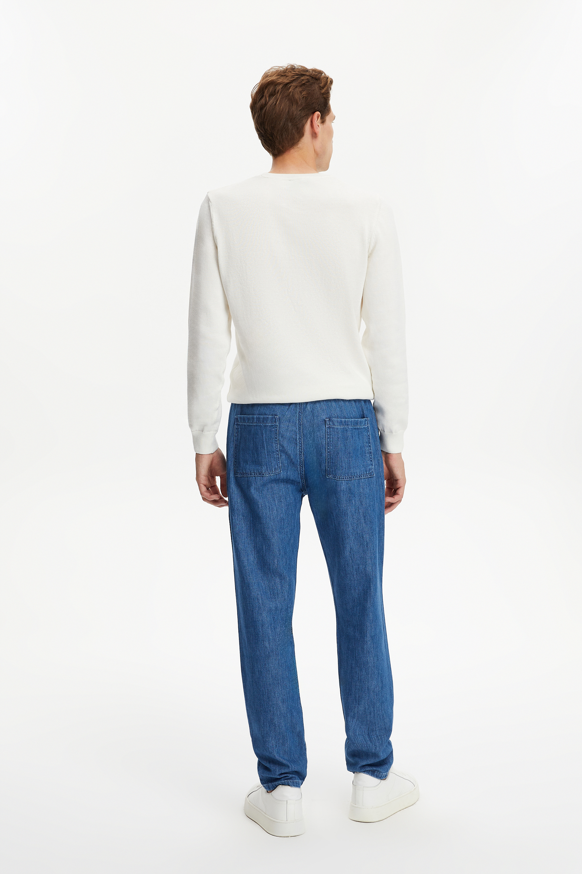 BİSİKLET YAKA TRİKO KAZAK