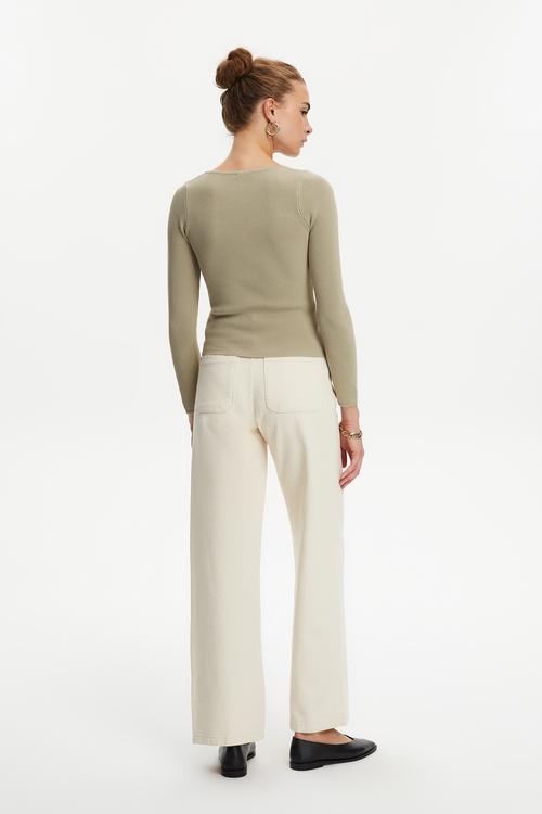  KALP YAKA TRİKO KAZAK