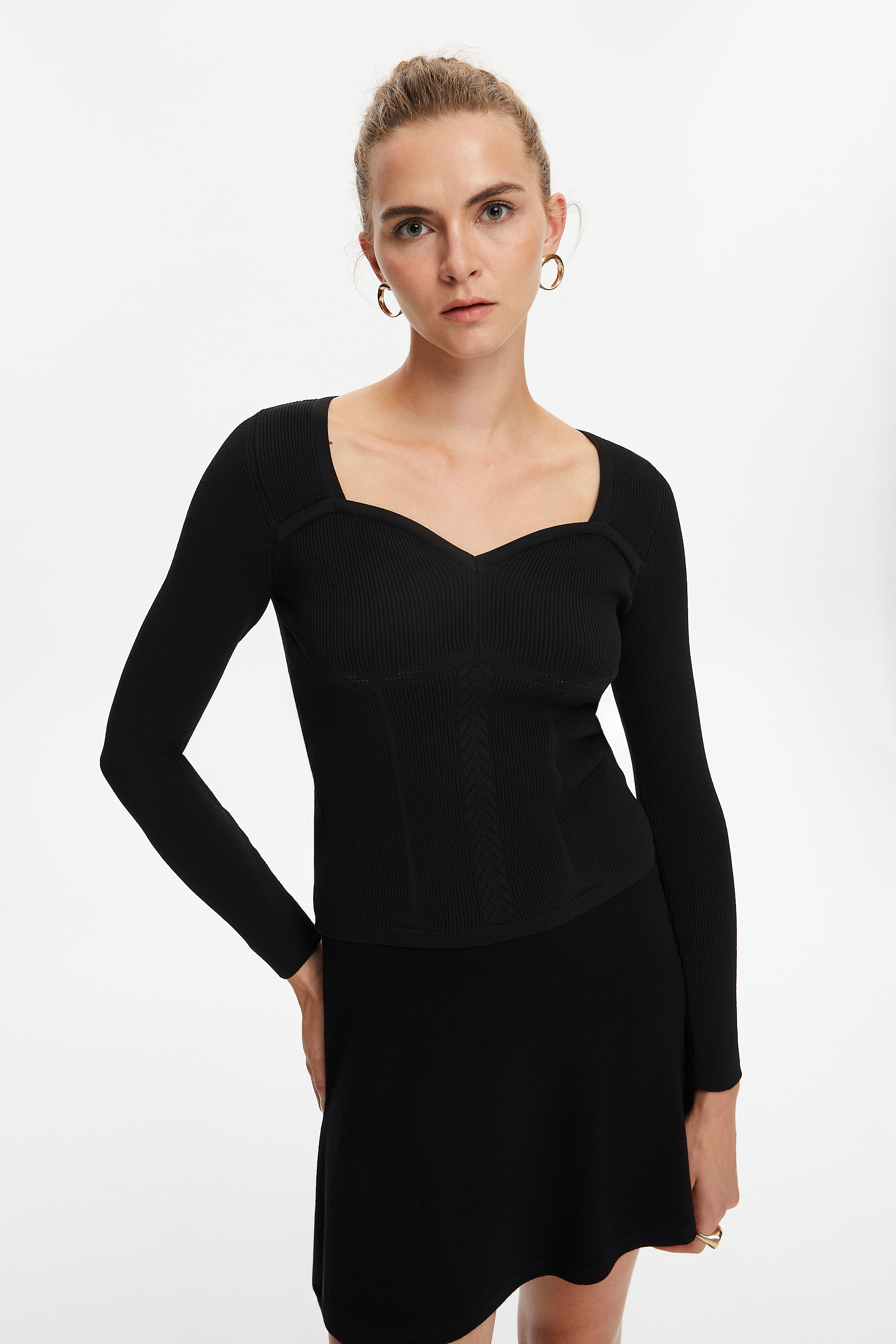 KALP YAKA TRİKO KAZAK