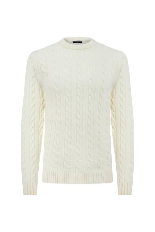  YÜN KARIŞIMLI SAÇ ÖRGÜ TRİKO KAZAK