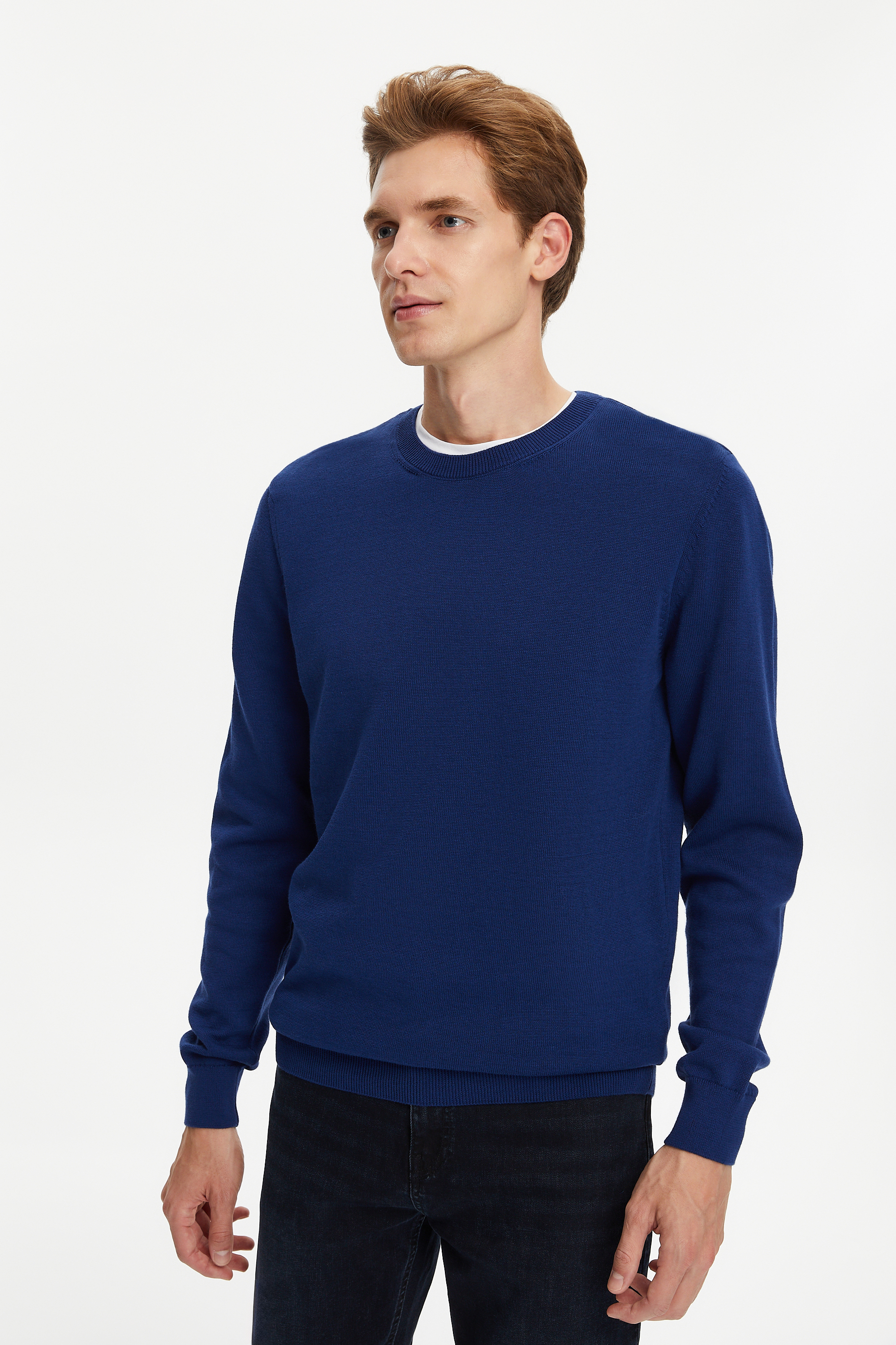 BİSİKLET YAKA TRİKO KAZAK