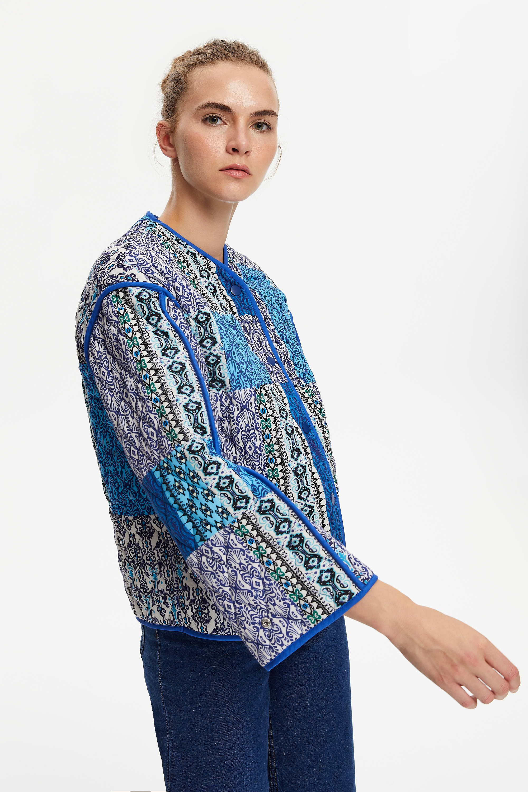 KAPİTONELİ ETNİK CEKET