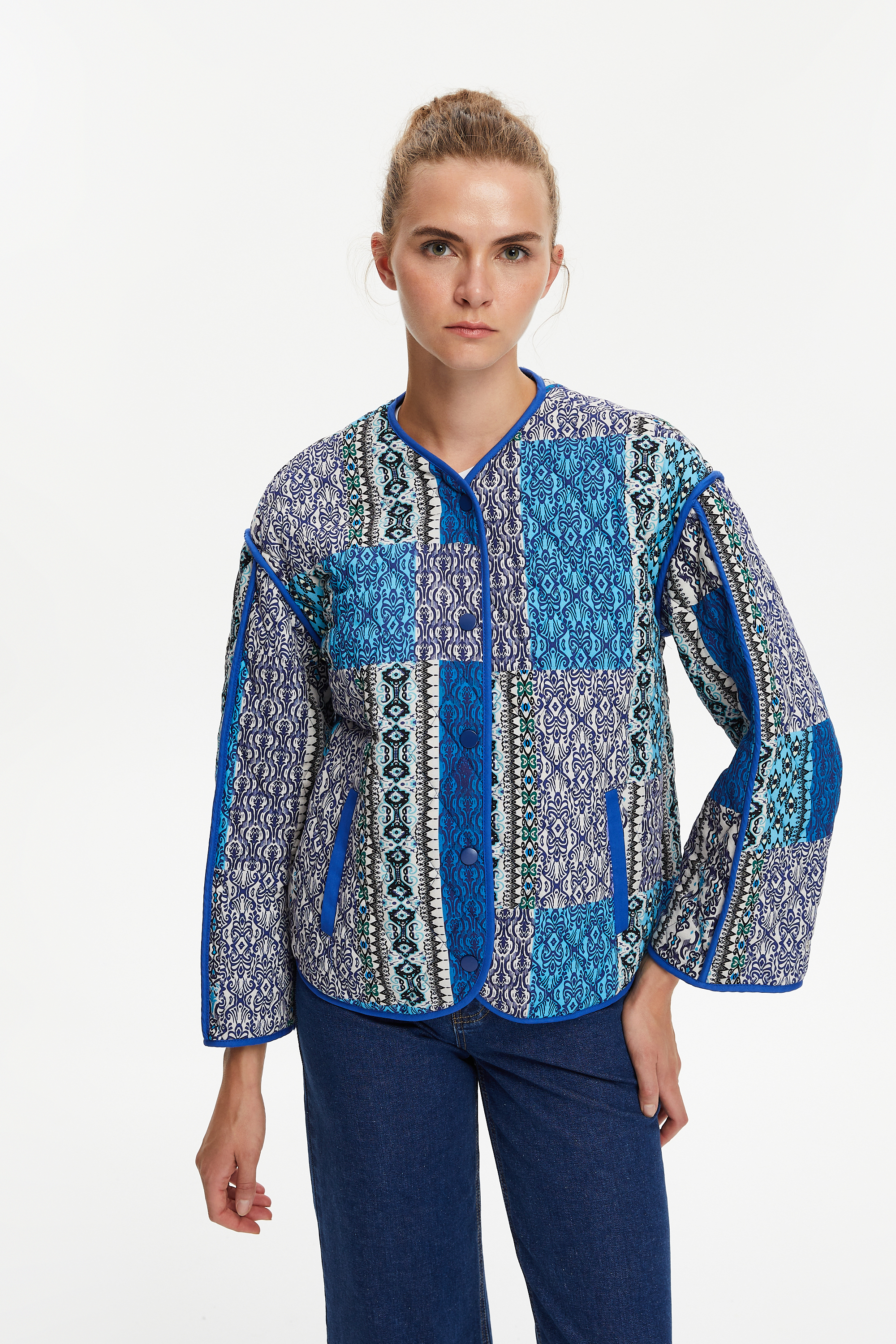 KAPİTONELİ ETNİK CEKET