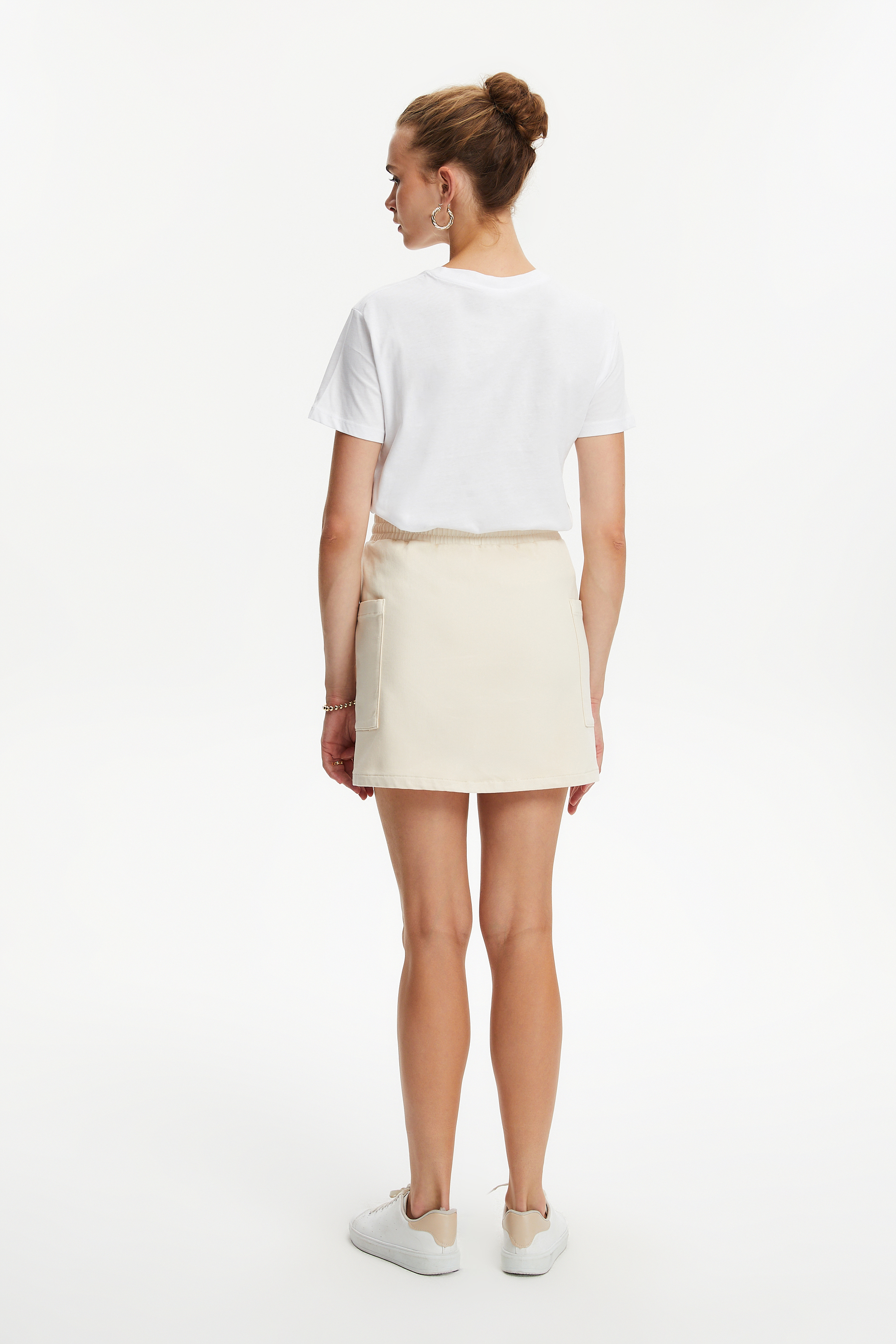 BAĞLAMA DETAYLI MİNİ ETEK