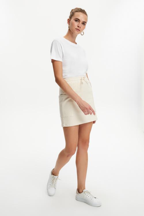  BAĞLAMA DETAYLI MİNİ ETEK