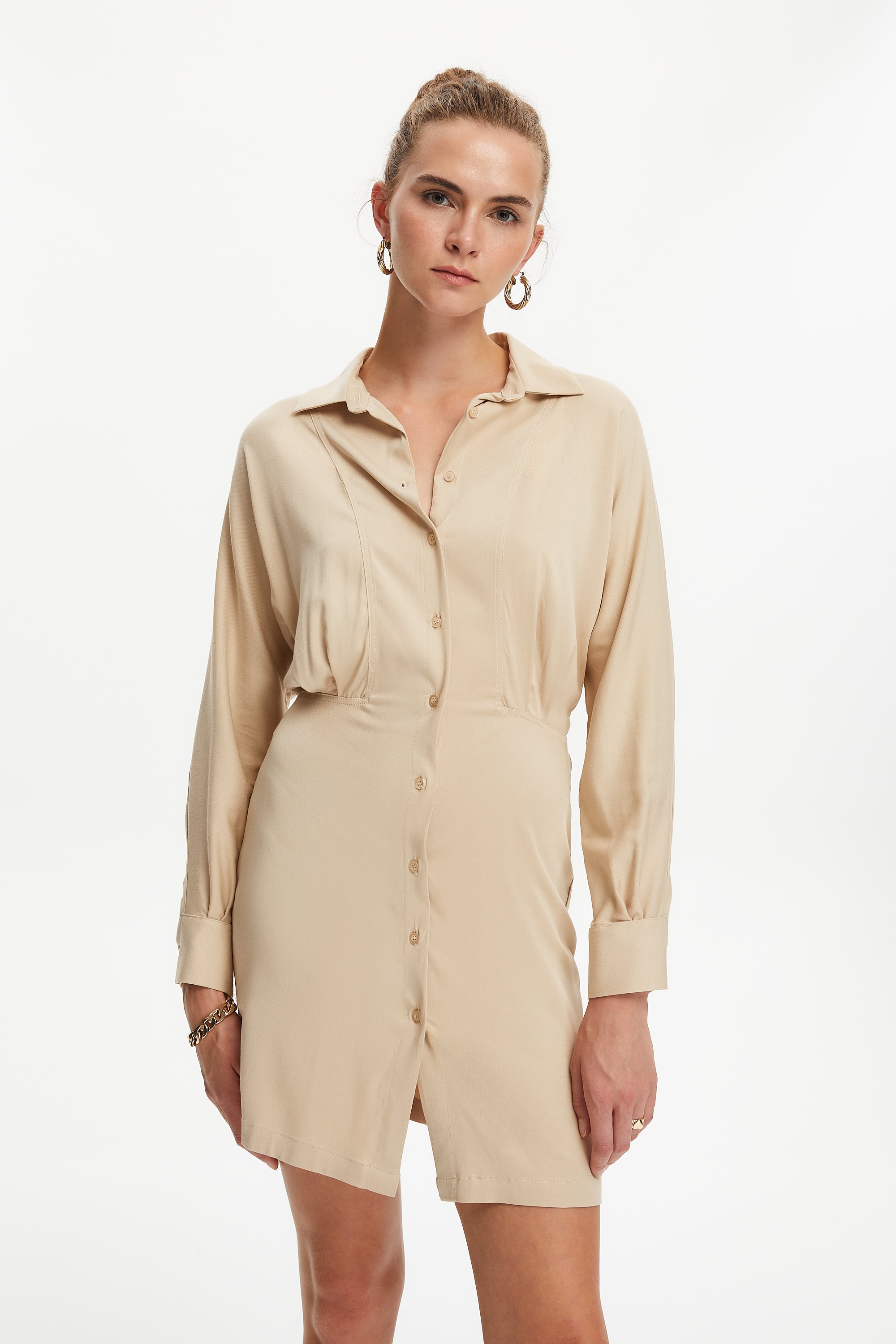 MİNİ GÖMLEK ELBİSE