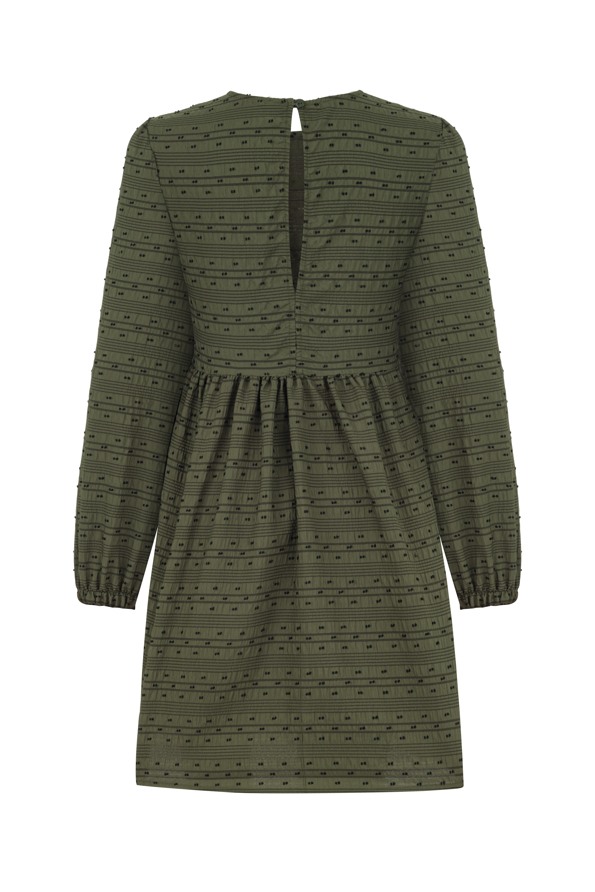 ÇİZGİLİ MİNİ PEPLUM ELBİSE