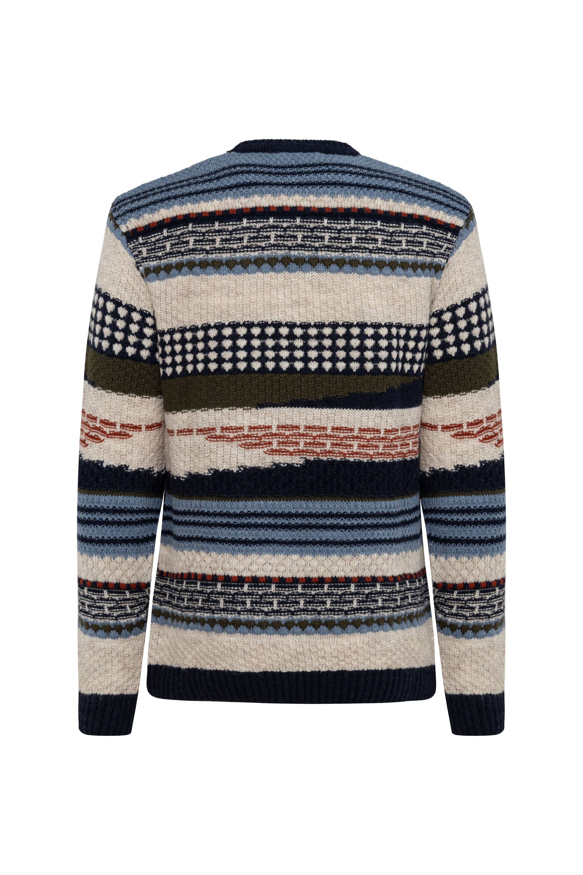 ÇİZGİLİ BİSİKLET YAKA TRİKO KAZAK