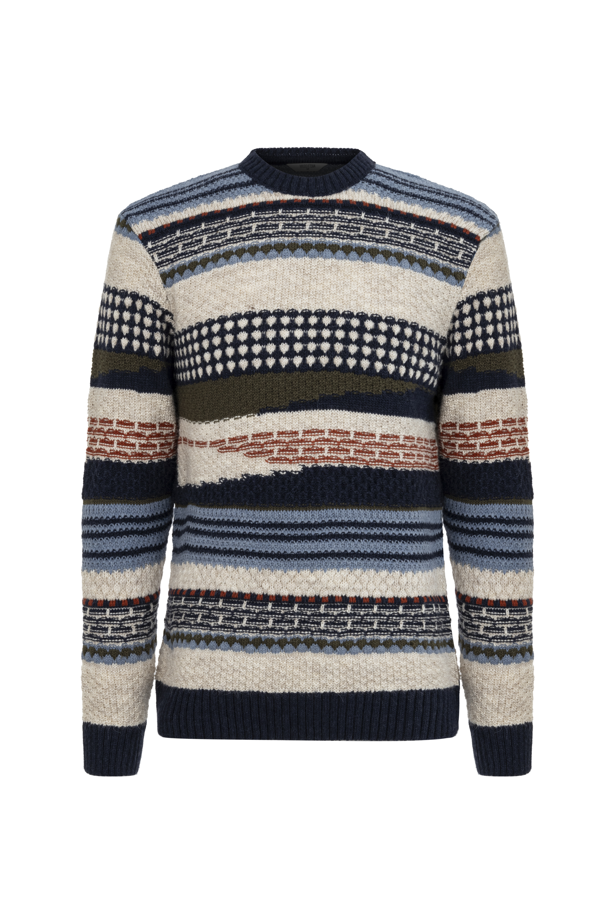 ÇİZGİLİ BİSİKLET YAKA TRİKO KAZAK