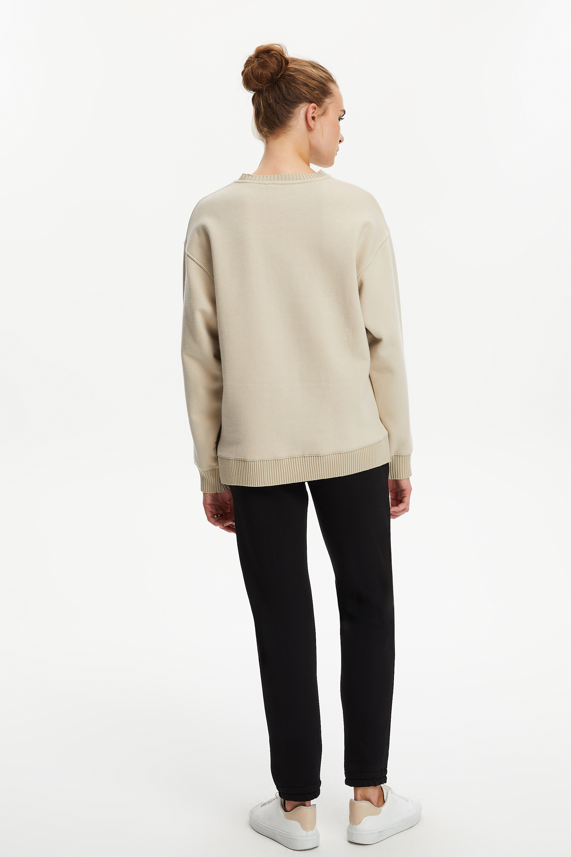 BİSİKLET YAKA SWEATSHIRT