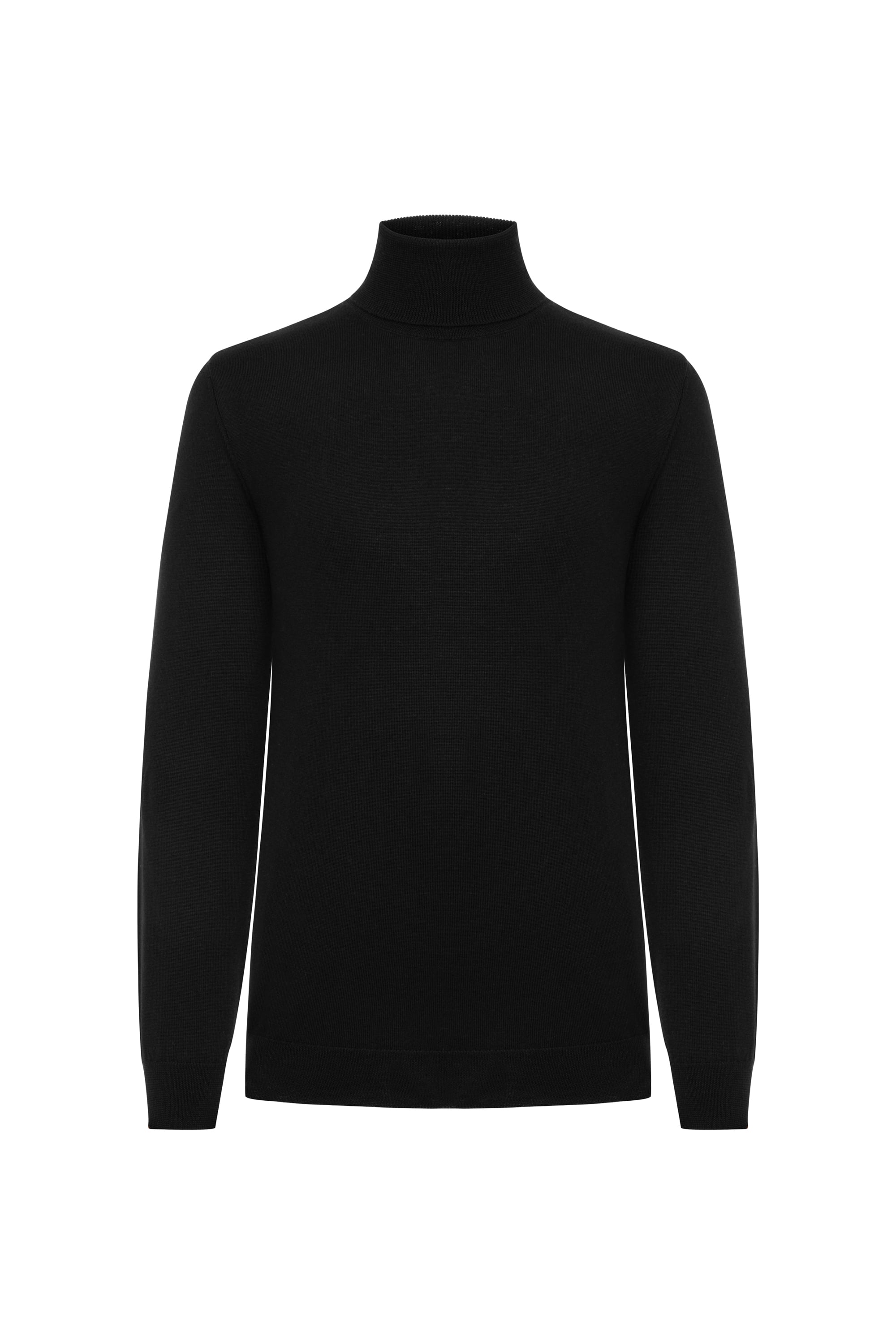 BALIKÇI YAKA MERİNO YÜN KAZAK