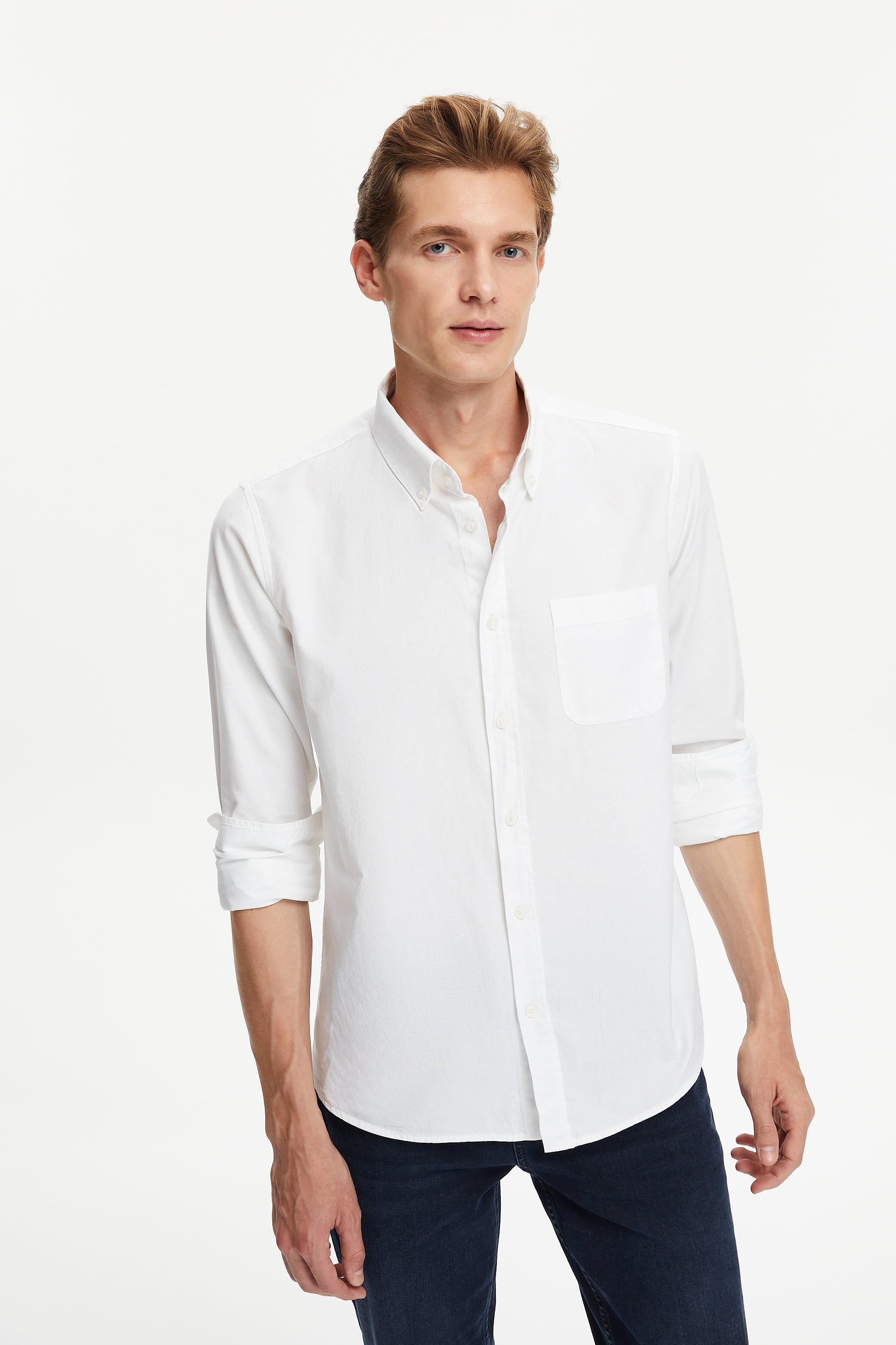 SLIM FIT OXFORD GÖMLEK