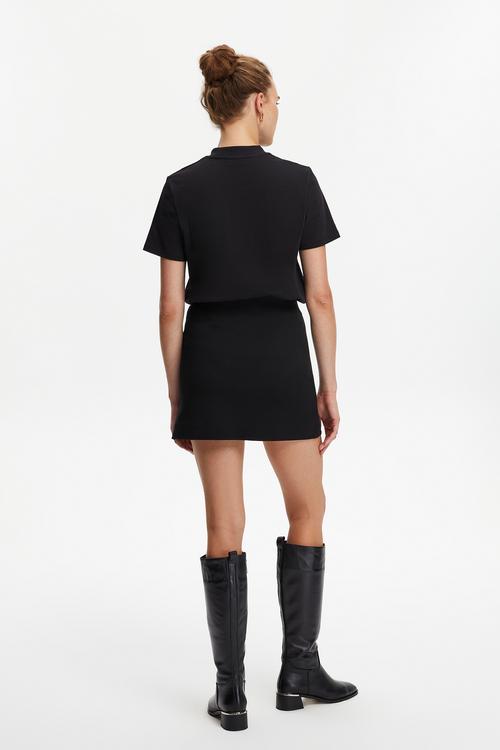  YIRTMAÇLI MİNİ ÖRME ETEK