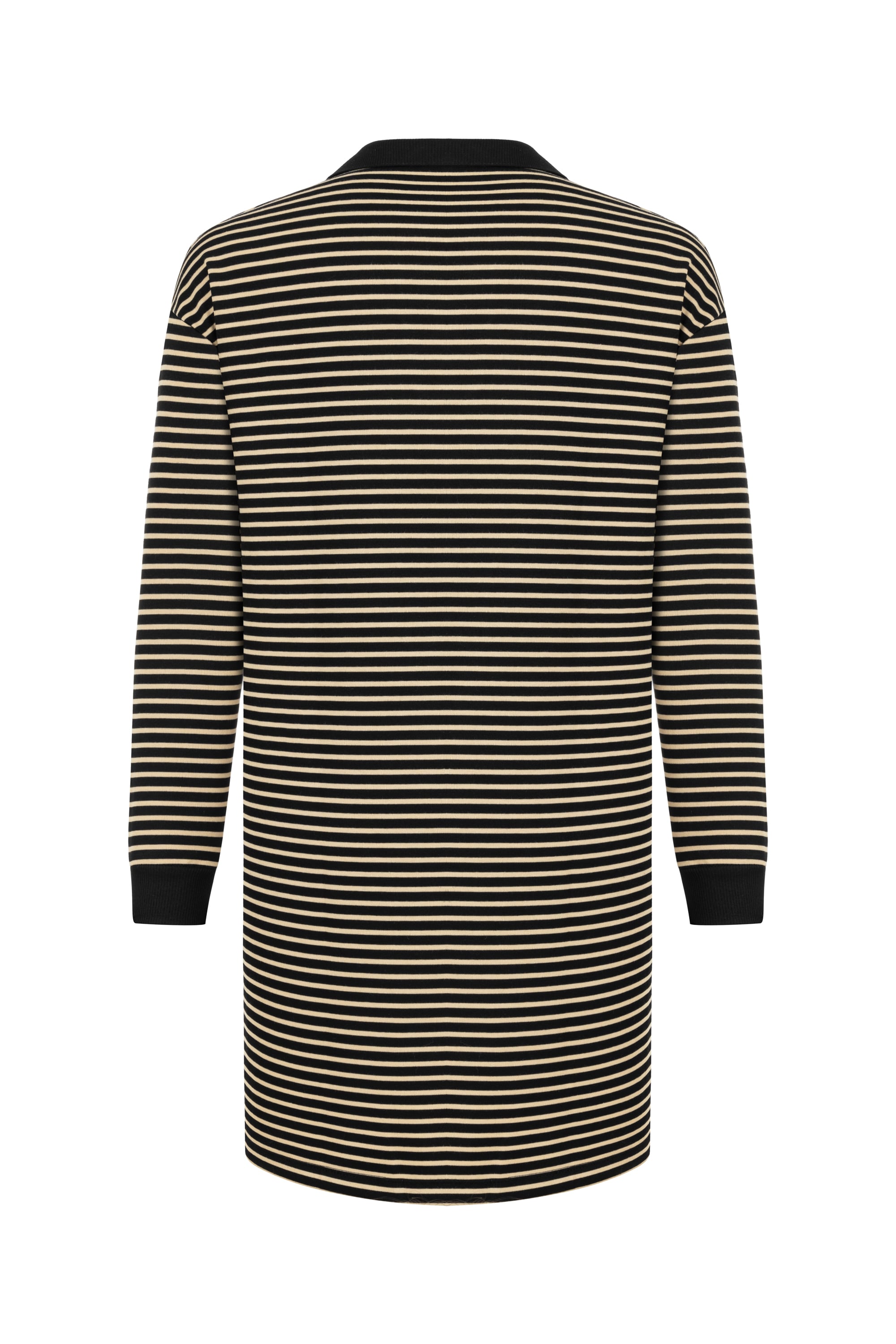 ÇİZGİLİ UZUN KOLLU MİNİ ELBİSE