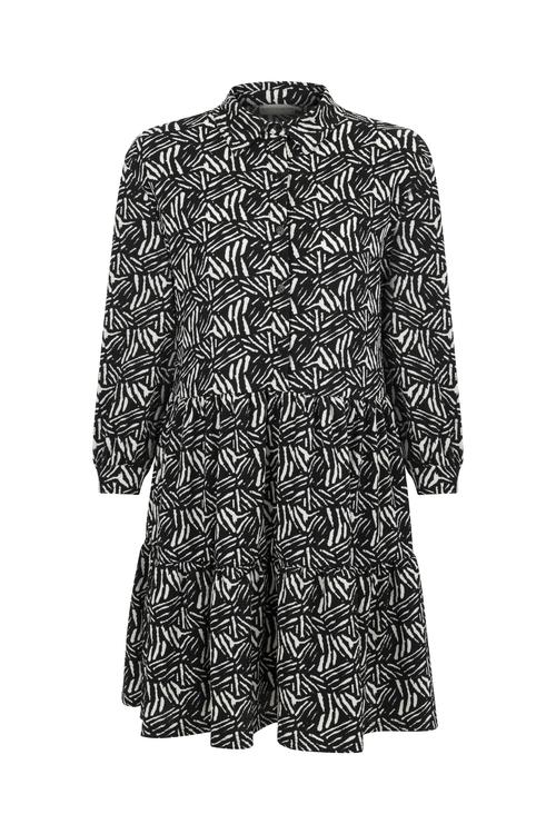  DESENLİ MİNİ KLOŞ ELBİSE