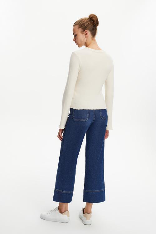  FİTİLLİ BİSİKLET YAKA BLUZ