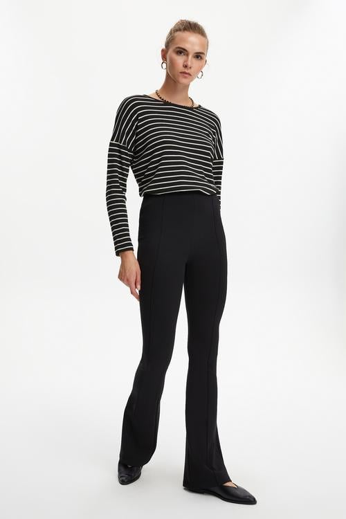  FLARE KESİM ÖRME PANTOLON