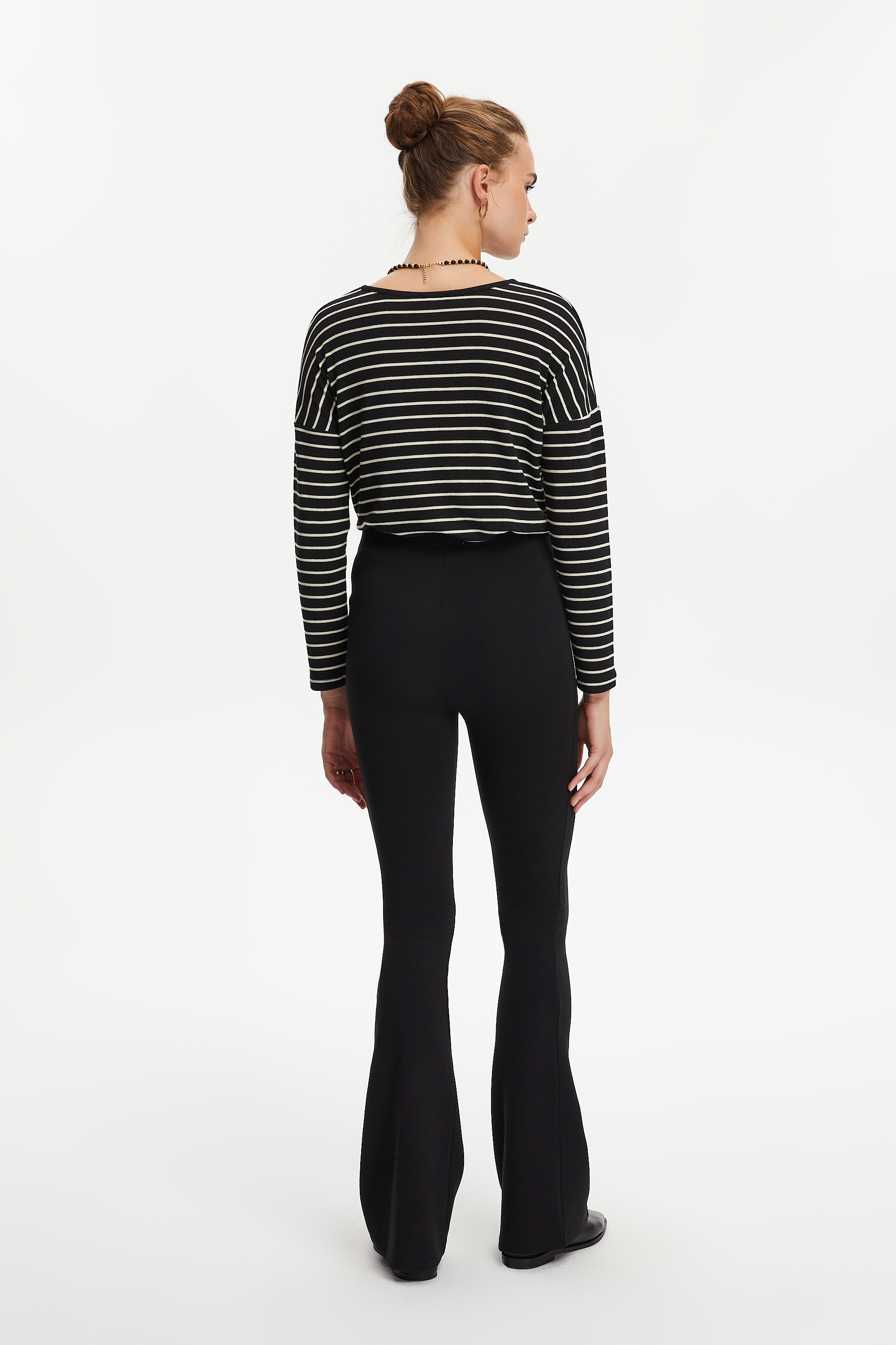 FLARE KESİM ÖRME PANTOLON