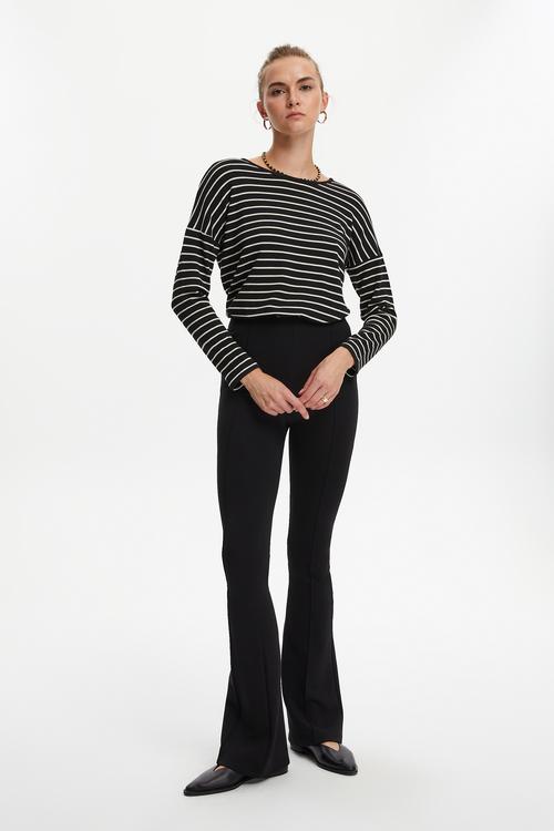  FLARE KESİM ÖRME PANTOLON