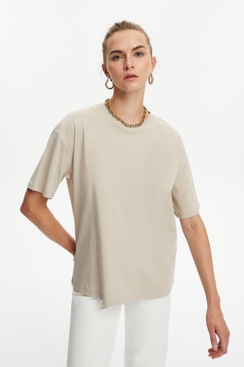  BİSİKLET YAKA KISA KOLLU T-SHIRT