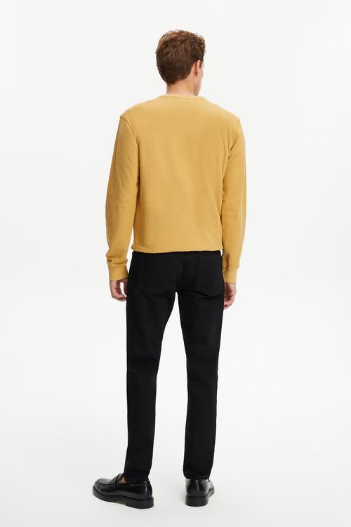  DOKULU BİSİKLET YAKA SWEATSHIRT