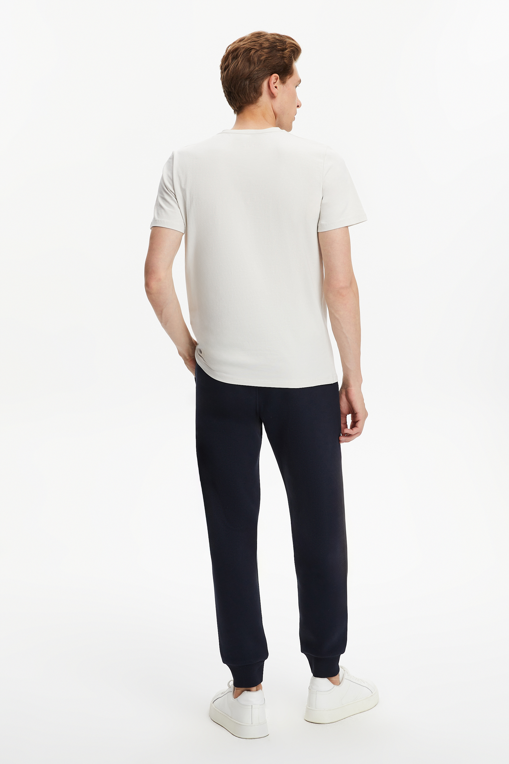 BİSİKLET YAKA KISA KOLLU T-SHIRT