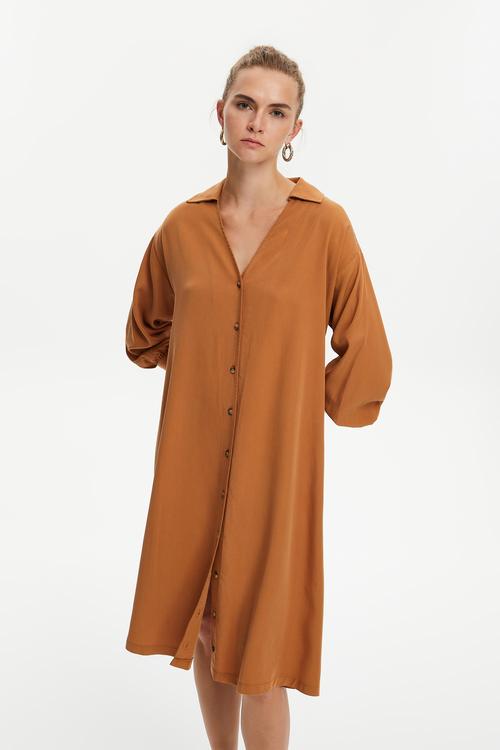  LİYOSEL MİDİ GÖMLEK ELBİSE