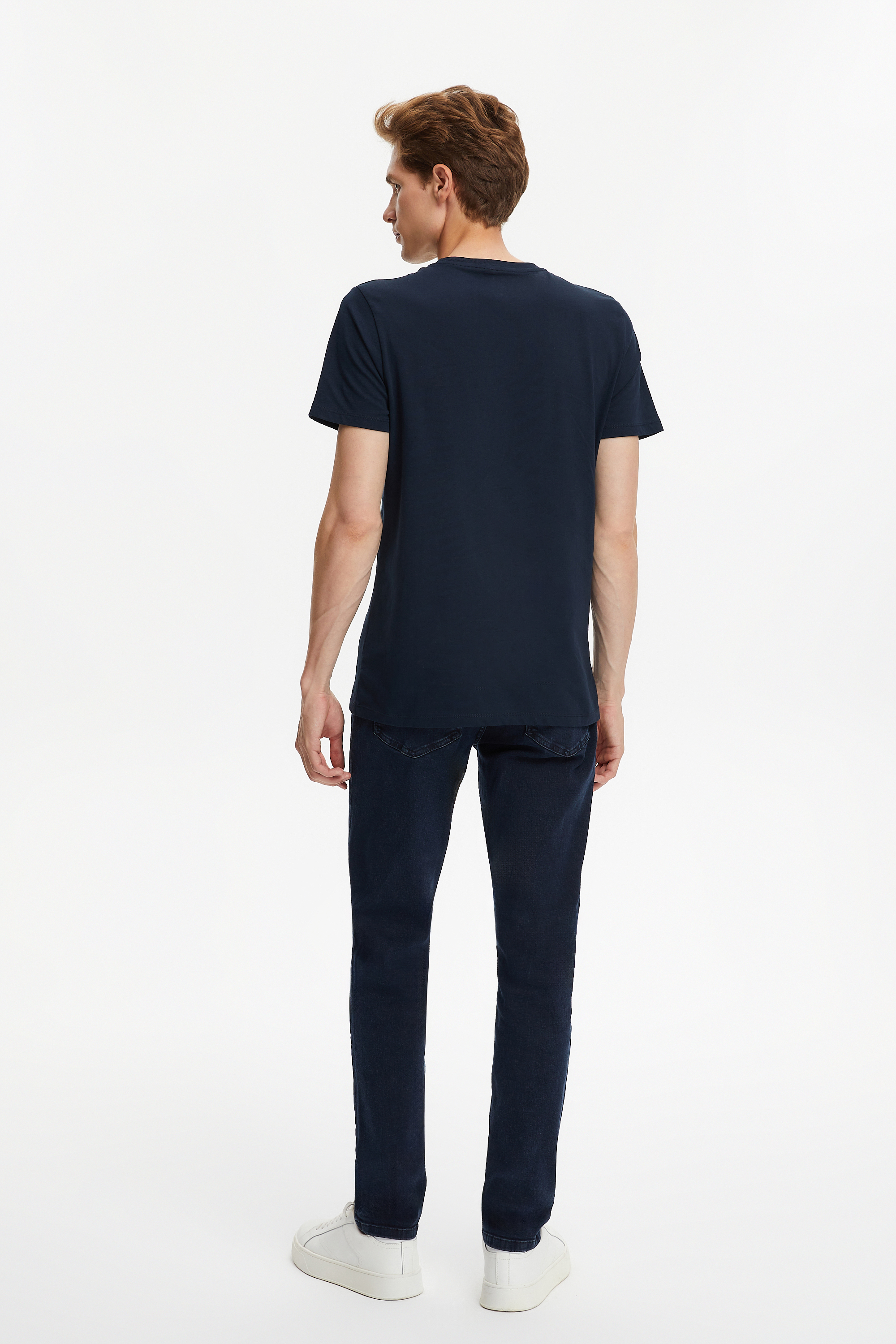 MARİN DETAYLI KISA KOLLU T-SHIRT