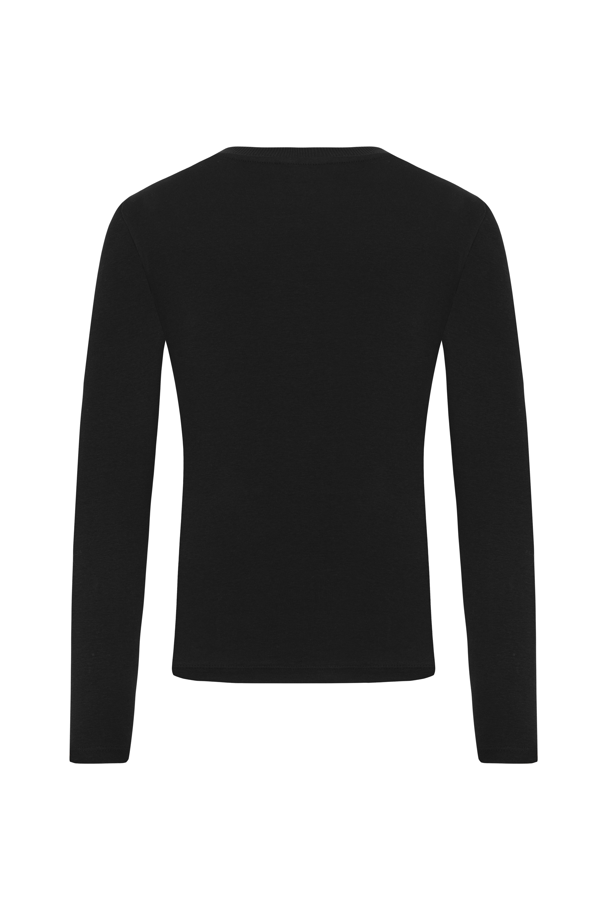 BİSİKLET YAKA UZUN KOLLU T-SHIRT