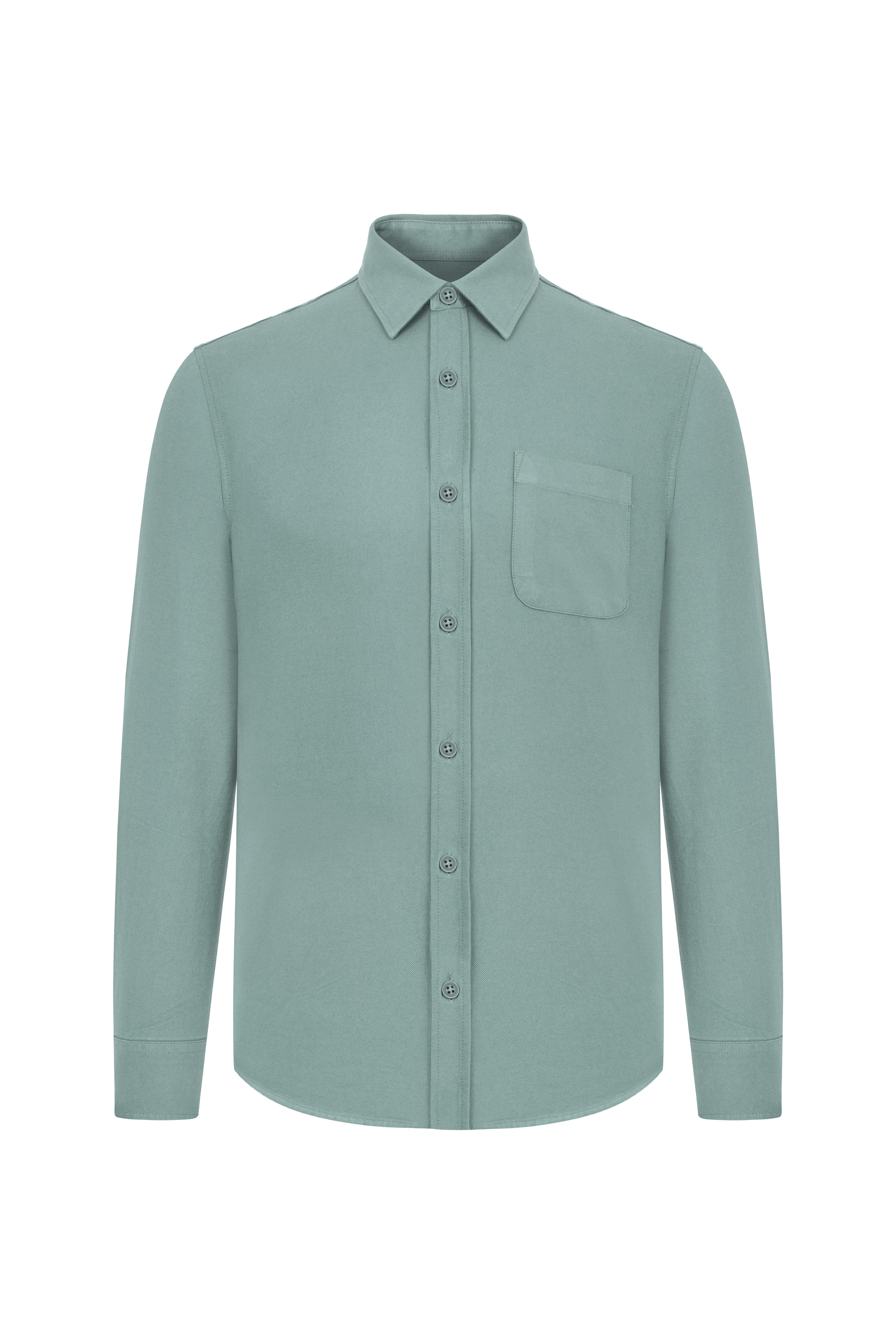 VİSKOZ KARIŞIMLI REGULAR FIT GÖMLEK