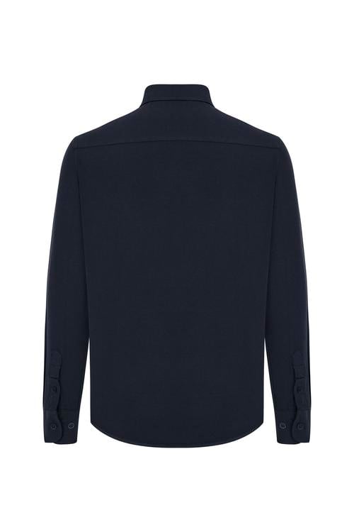  VİSKOZ KARIŞIMLI REGULAR FIT GÖMLEK