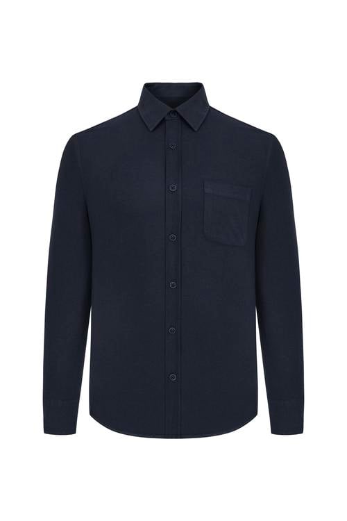  VİSKOZ KARIŞIMLI REGULAR FIT GÖMLEK