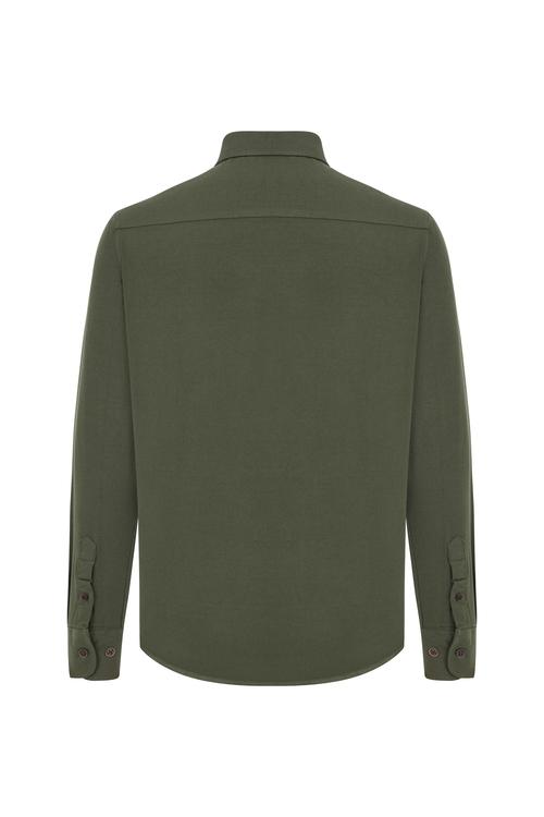  VİSKOZ KARIŞIMLI REGULAR FIT GÖMLEK