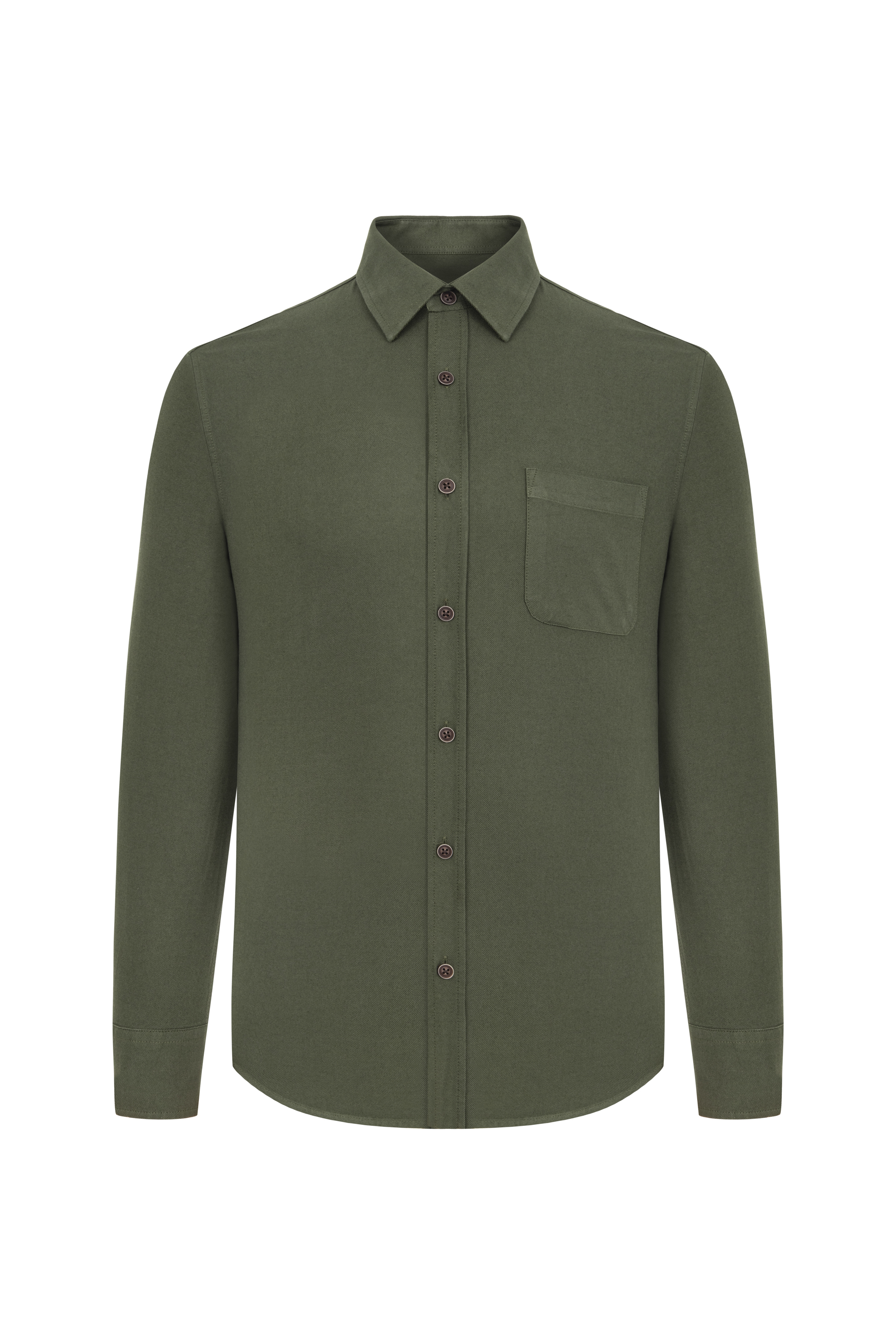 VİSKOZ KARIŞIMLI REGULAR FIT GÖMLEK