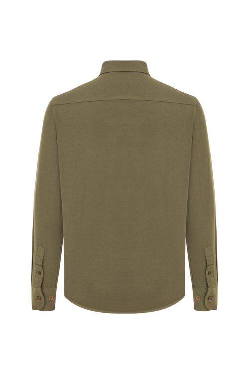  VİSKOZ KARIŞIMLI REGULAR FIT GÖMLEK