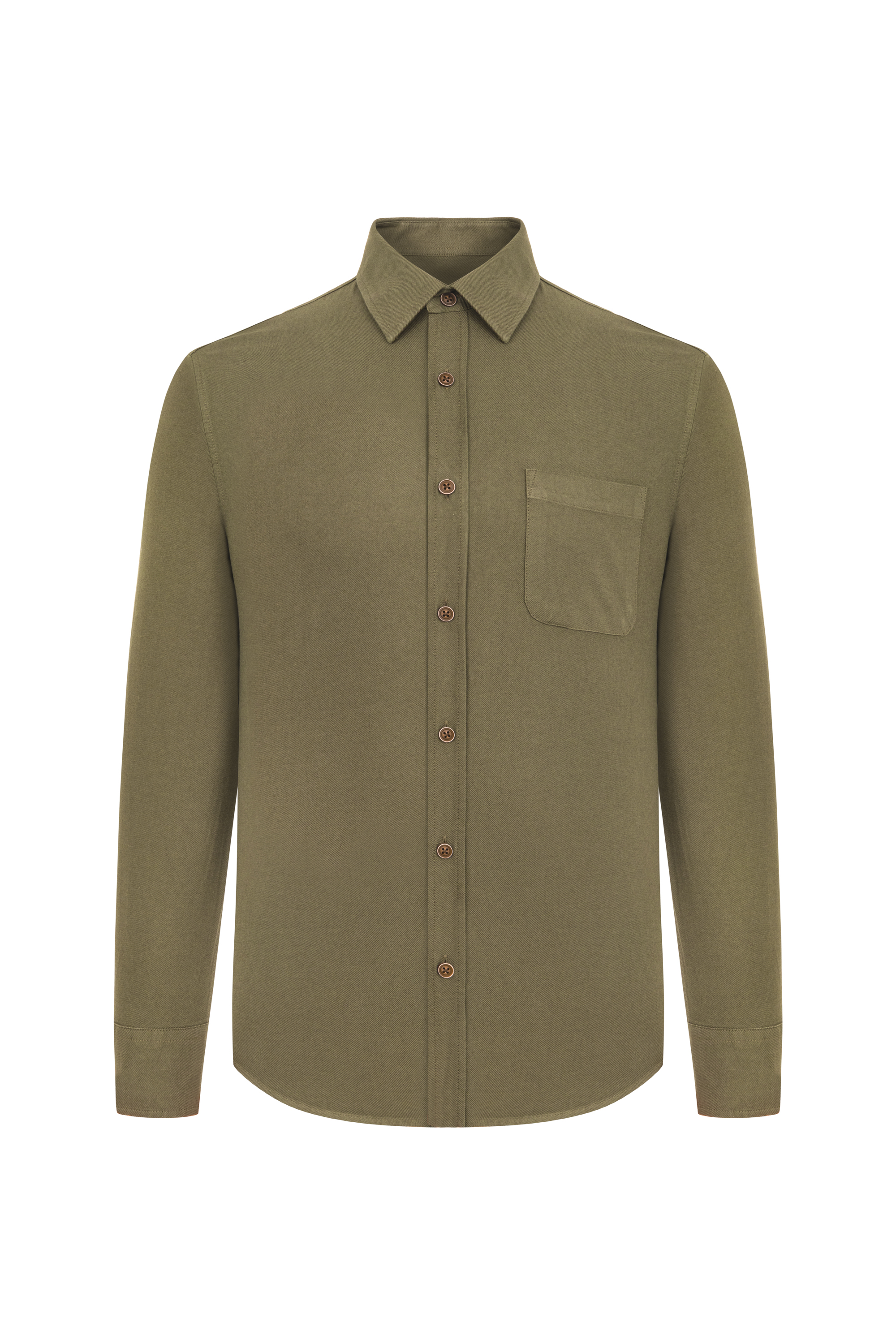 VİSKOZ KARIŞIMLI REGULAR FIT GÖMLEK