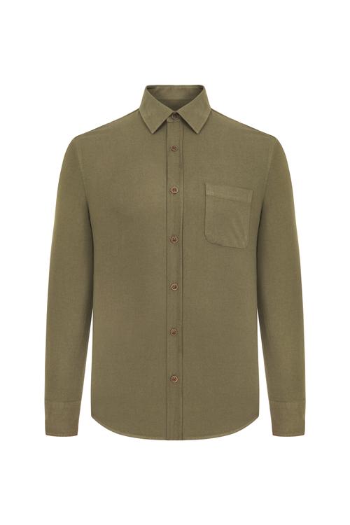  VİSKOZ KARIŞIMLI REGULAR FIT GÖMLEK