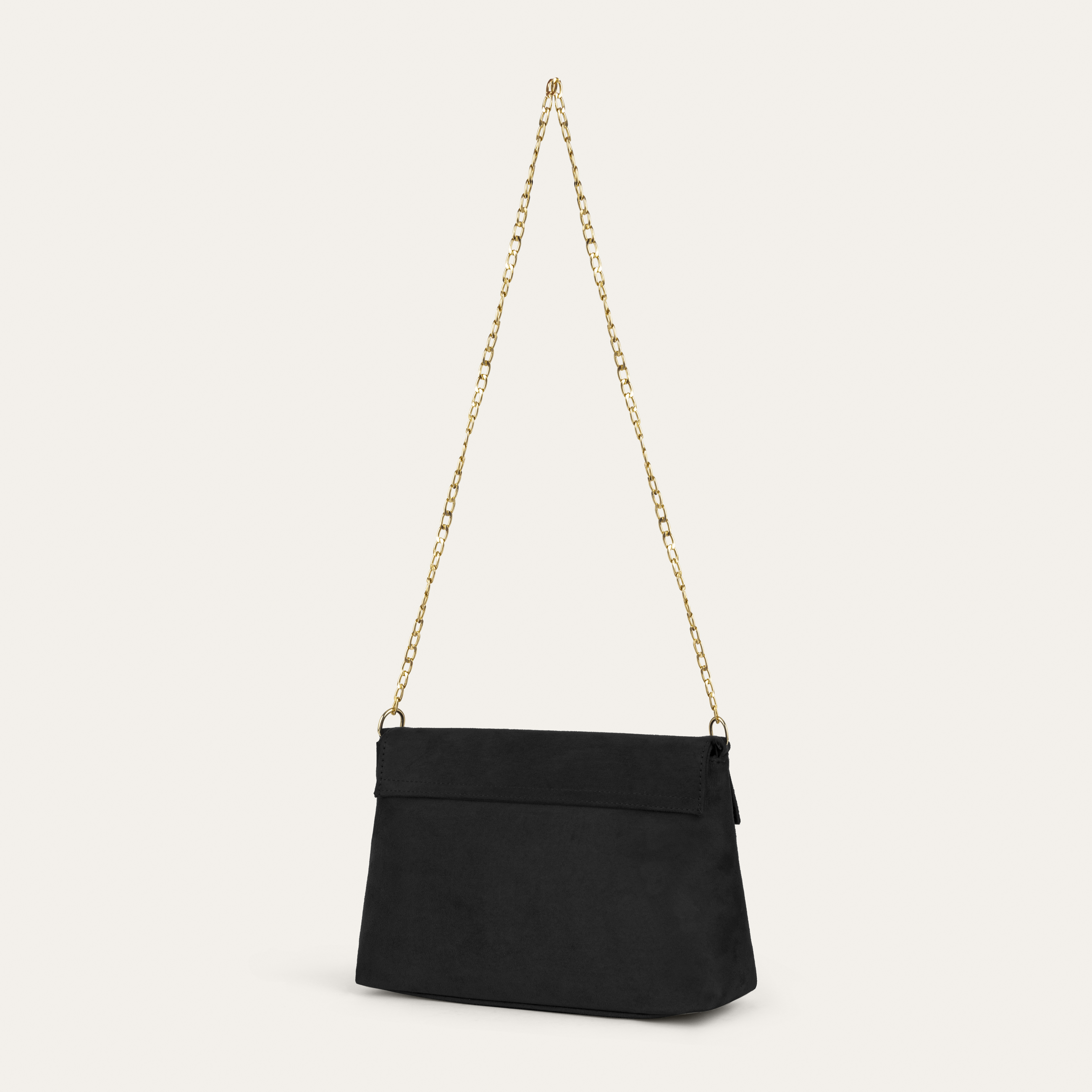 ZİNCİR ASKILI SUNİ SÜET OMUZ ÇANTASI