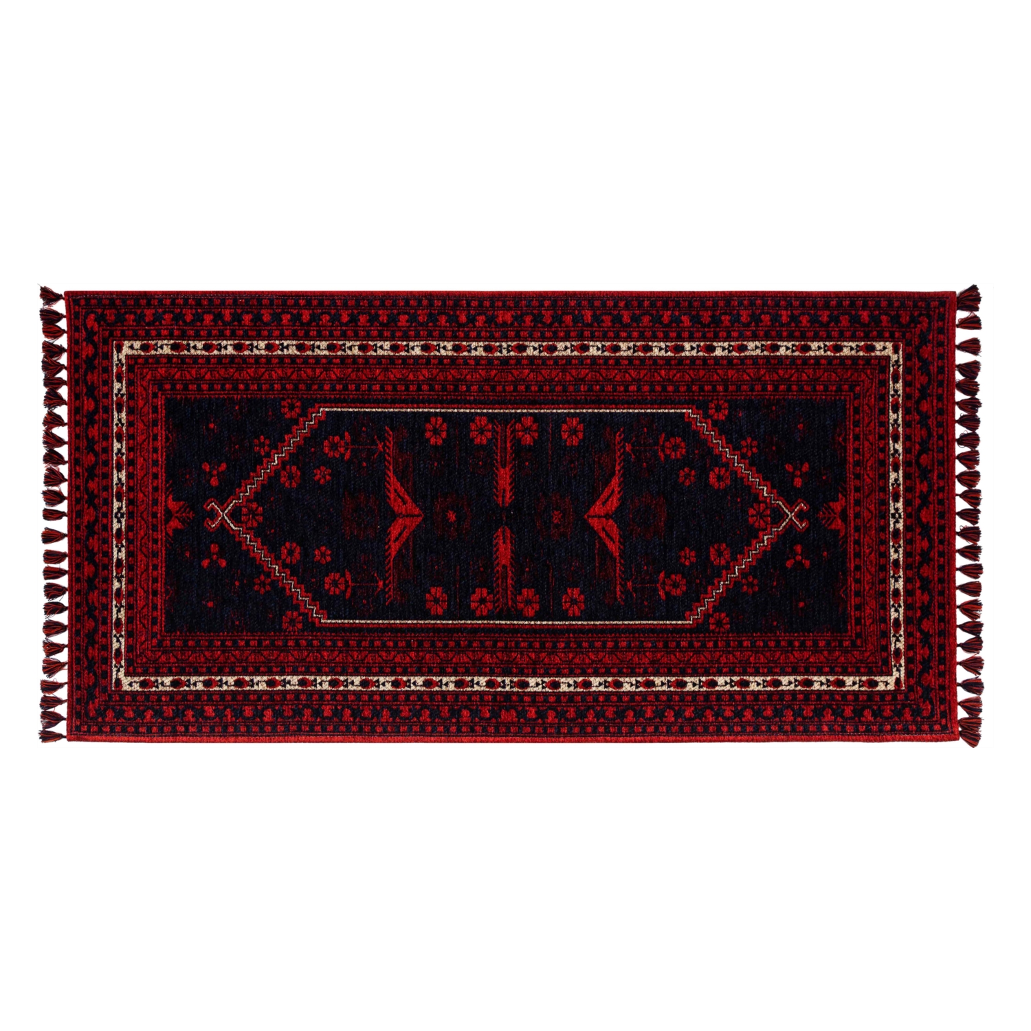 JINA KİLİM KIRMIZI LACİVERT 80X150