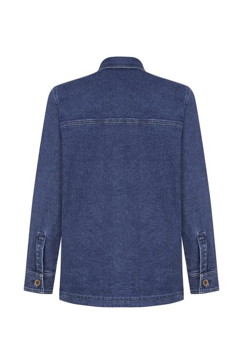  CEP DETAYLI JEAN CEKET