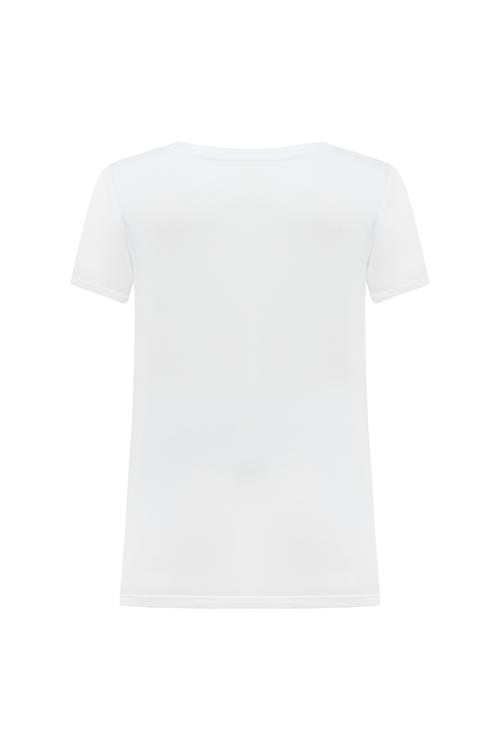  V YAKA VİSKON T-SHIRT