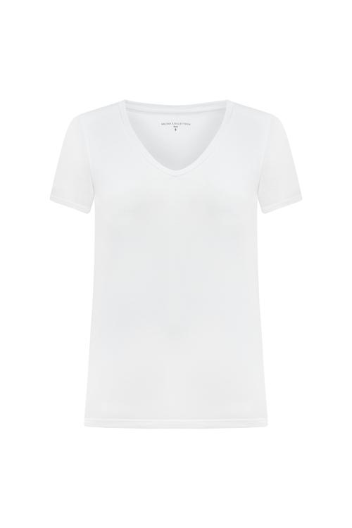  V YAKA VİSKON T-SHIRT