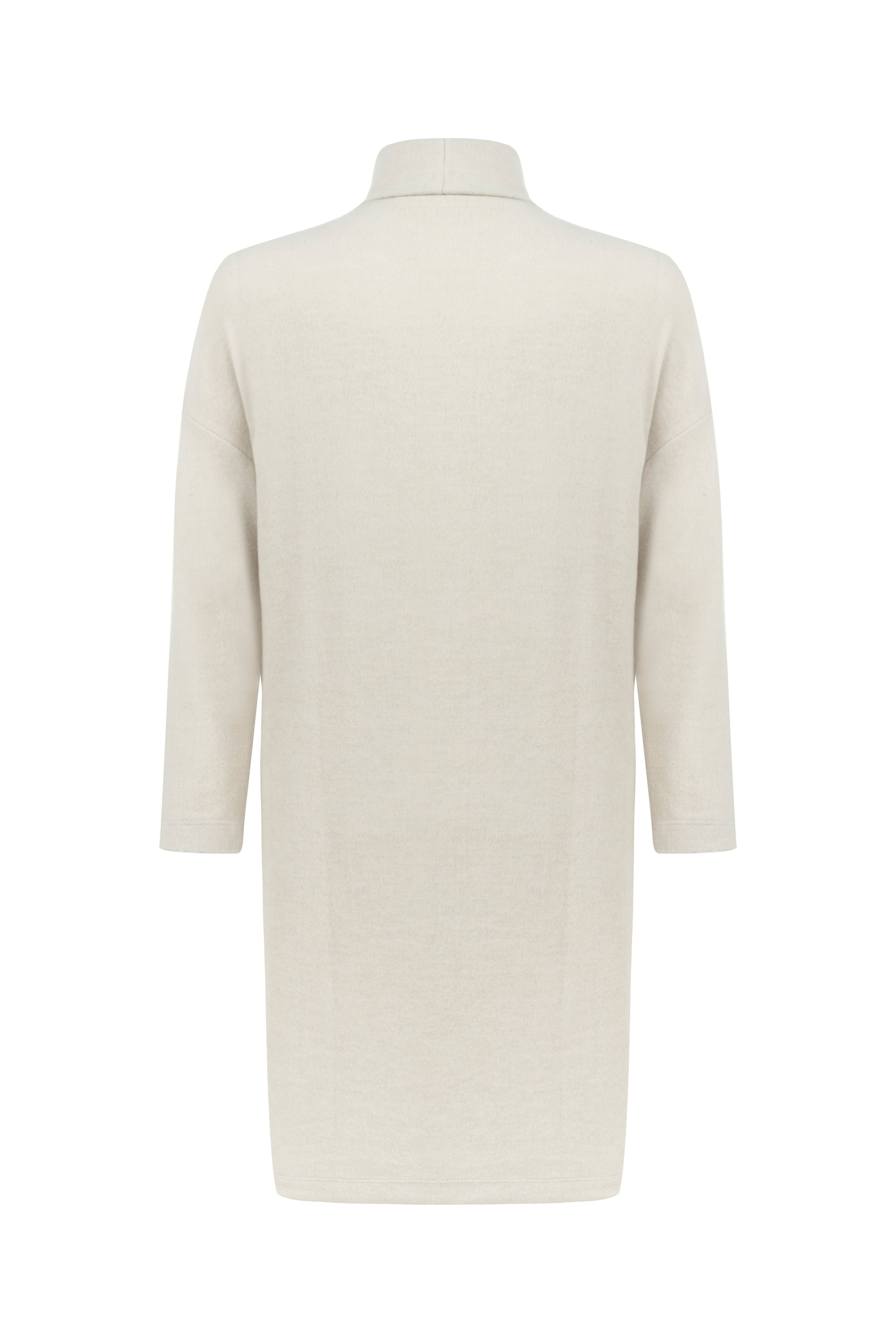 DİK YAKA MİNİ ÖRME ELBİSE