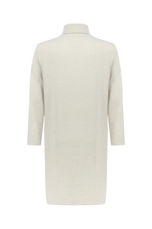  DİK YAKA MİNİ ÖRME ELBİSE