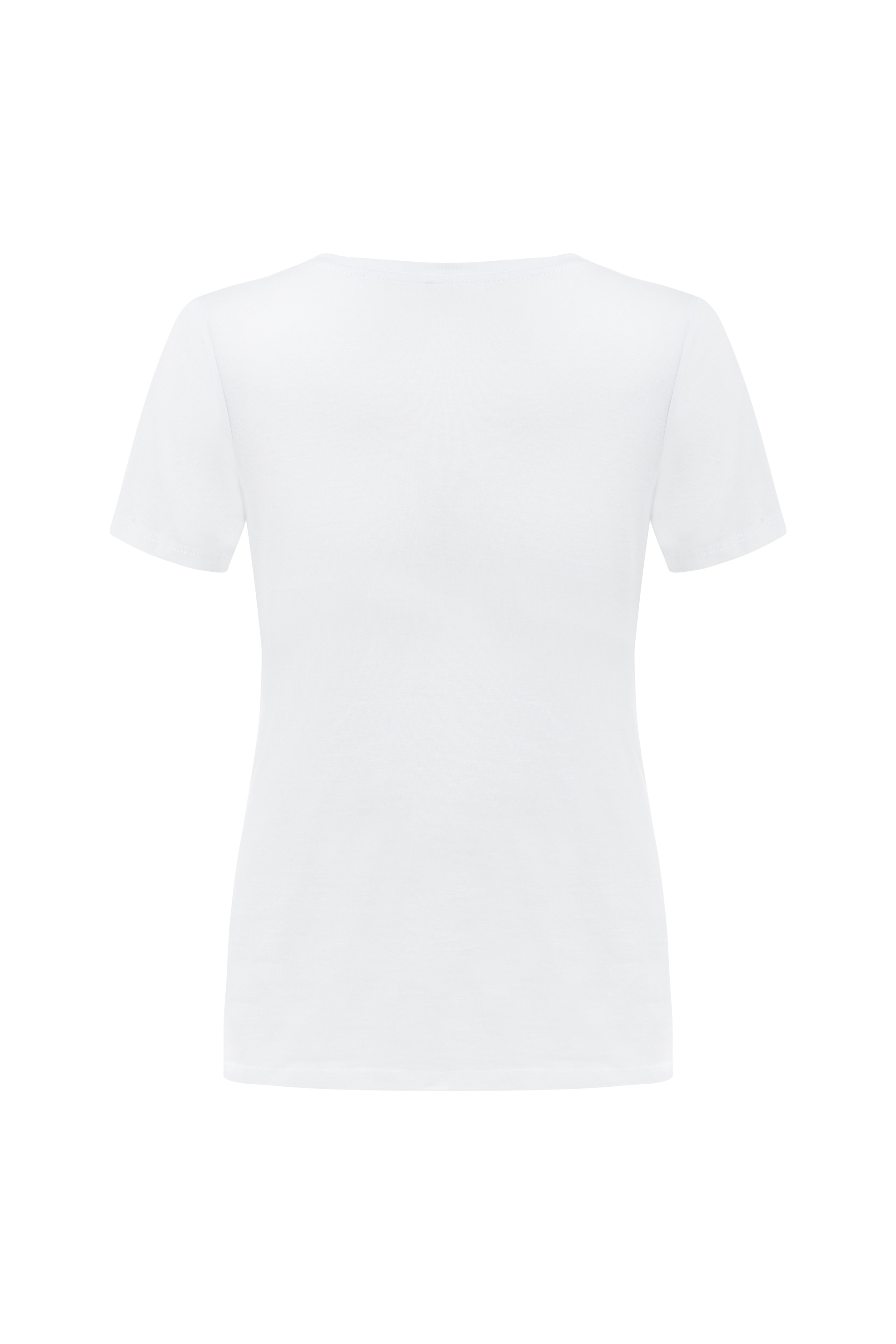 V YAKA KISA KOLLU T-SHIRT