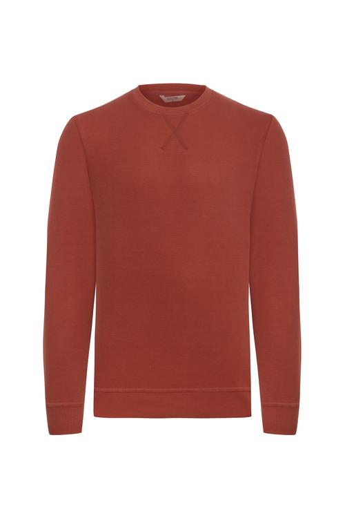  DOKULU BİSİKLET YAKA SWEATSHIRT