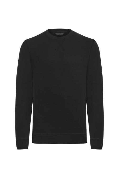  DOKULU BİSİKLET YAKA SWEATSHIRT