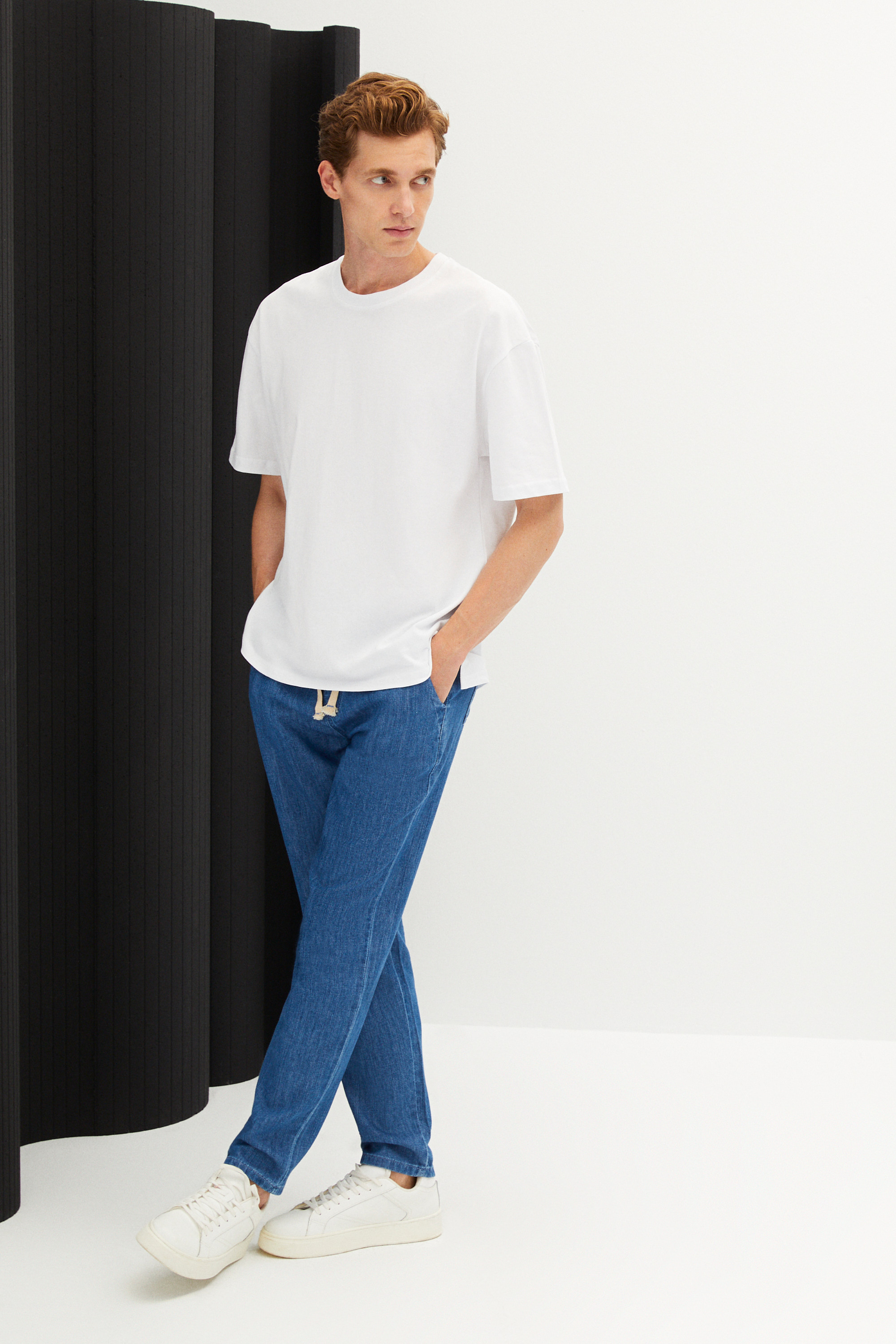 BİSİKLET YAKA KISA KOLLU T-SHIRT