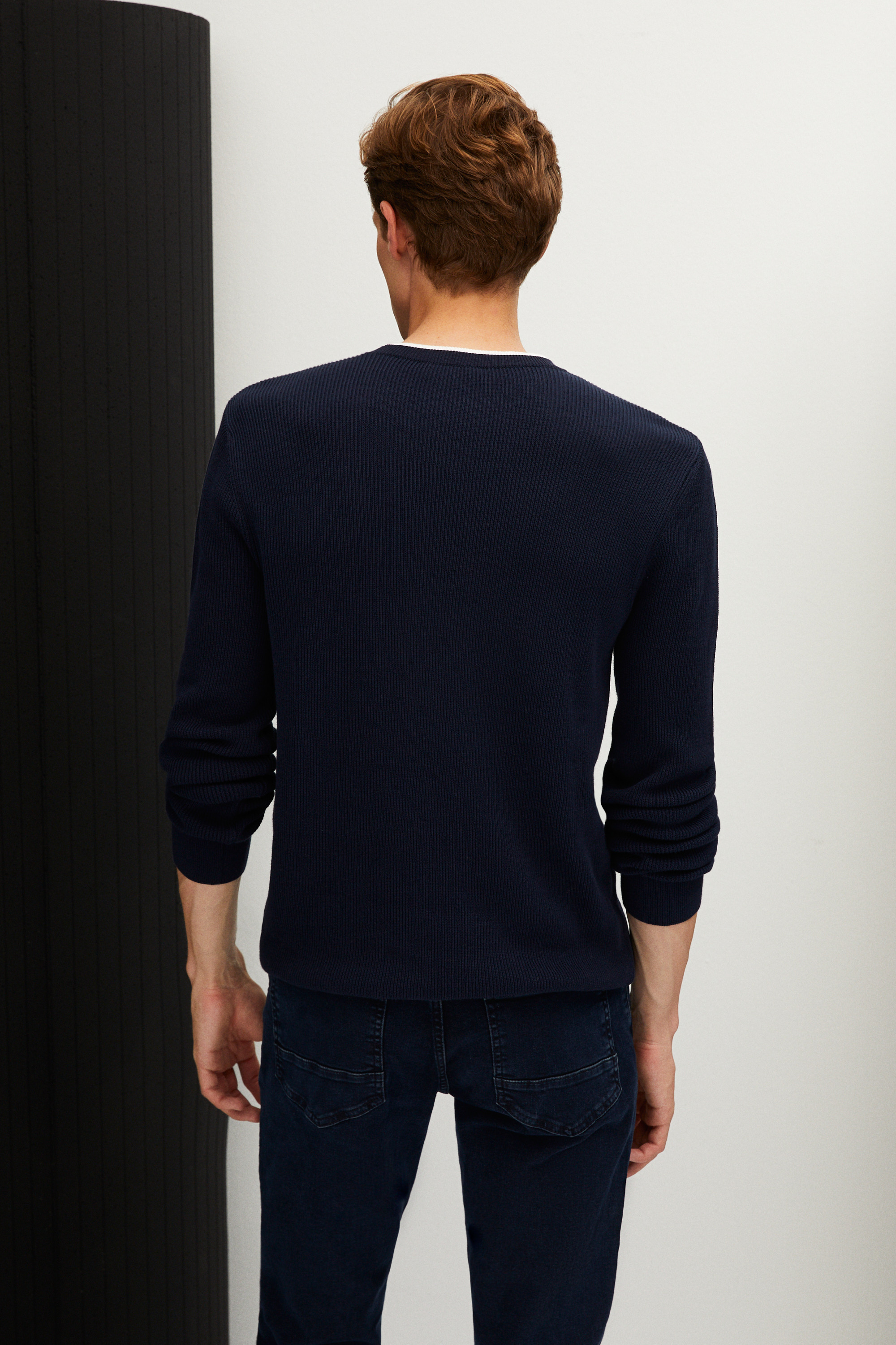 BİSİKLET YAKA TRİKO KAZAK