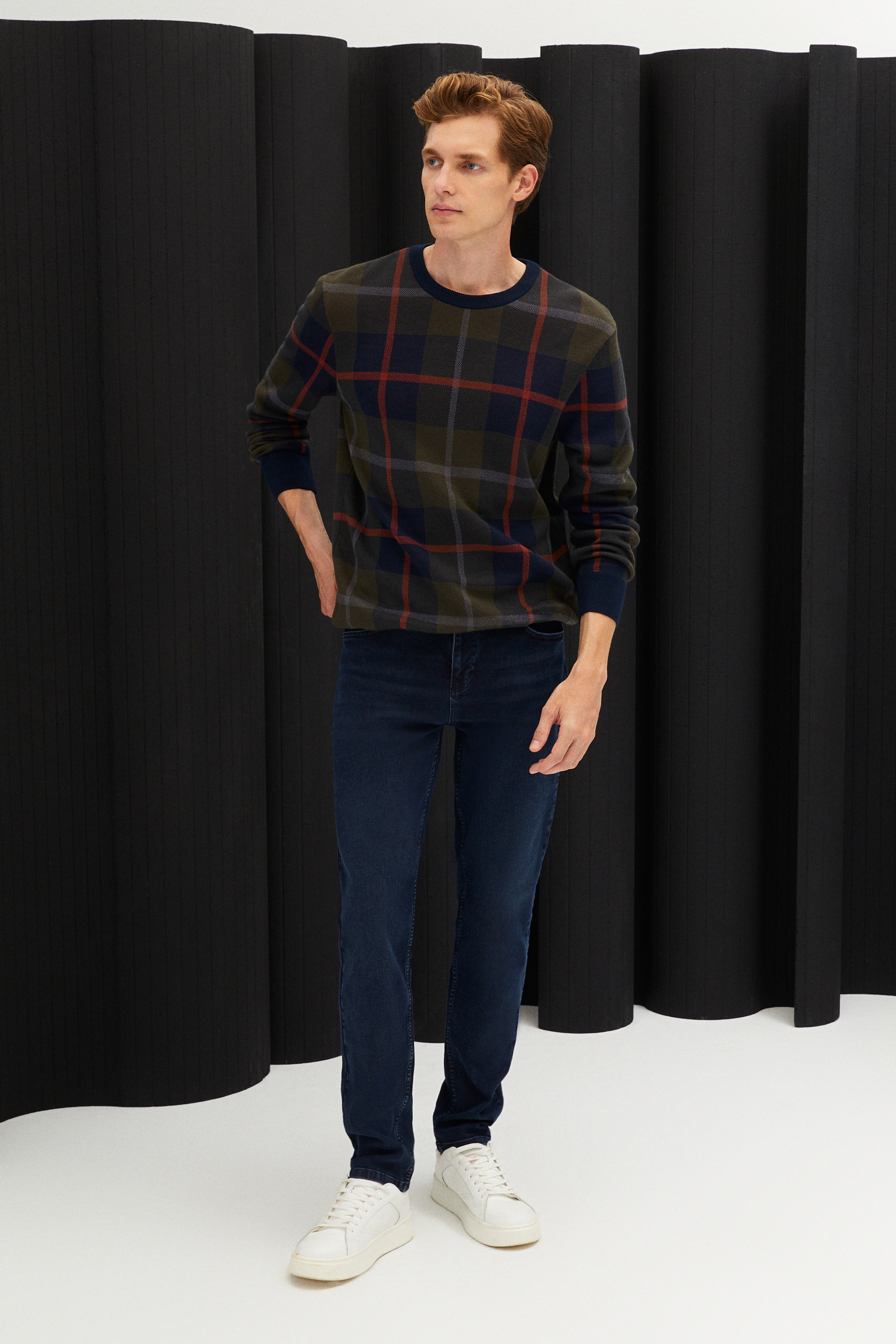 EKOSELİ BİSİKLET YAKA TRİKO KAZAK